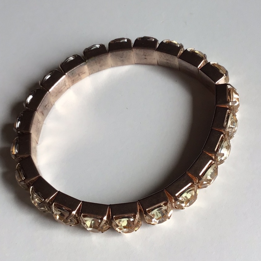 Gold rhinestone bracelet